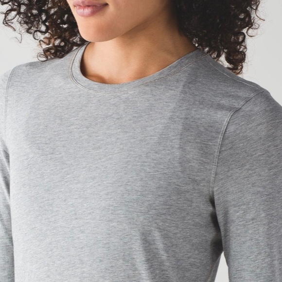 NWOT ✨ Lululemon Kitsilano Long Sleeve Heathered Medium Grey - Picture 1 of 5